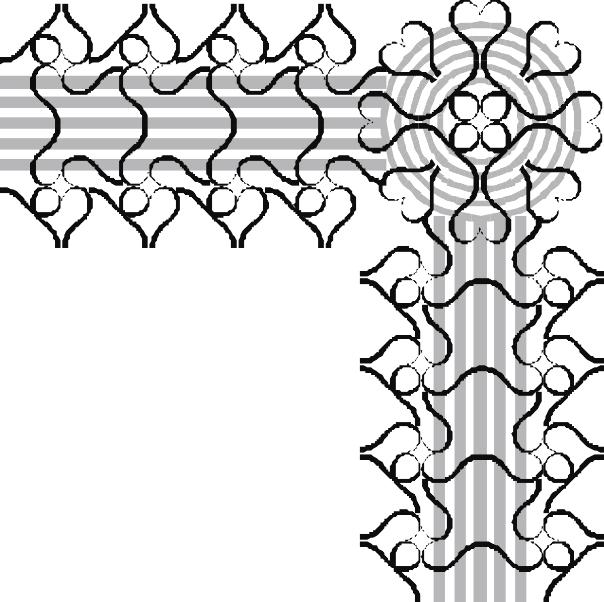 a black and white frame with a pattern clip art png transparent Black and White Decorative Frame Clipart - Stylish Borders and Corners