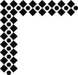 Black and White Square Pattern Clipart - Stylish Borders and Corners