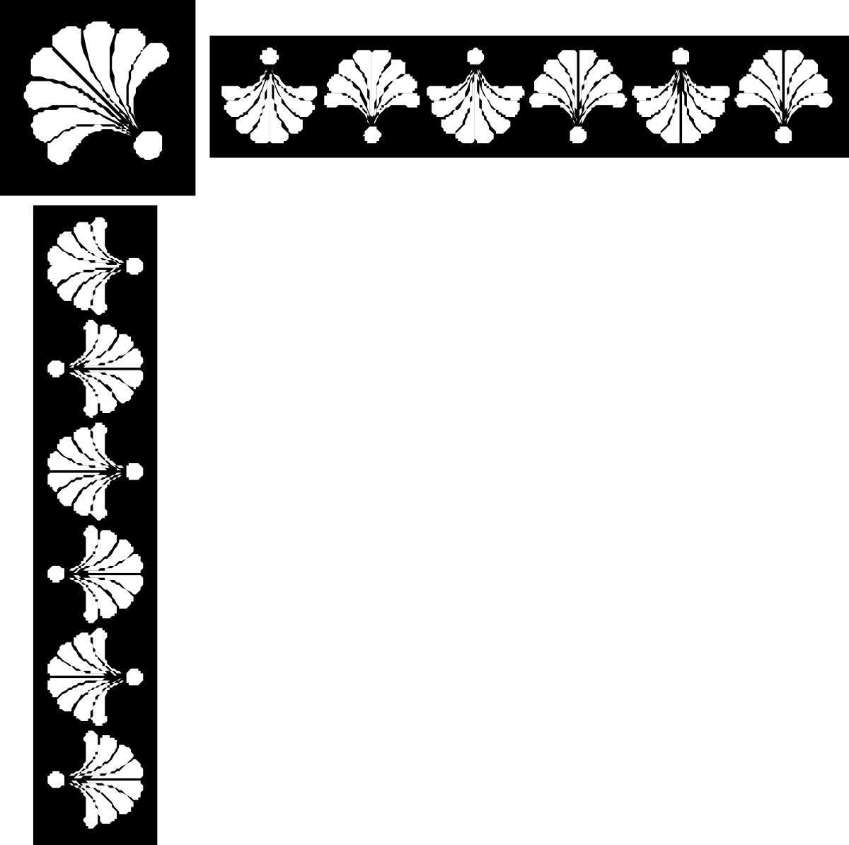 a black and white floral border clip art png transparent Black and White Floral Border Clipart Design for Creative Projects