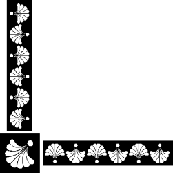 Elegant Black and White Floral Frame Clipart for Creative Designs