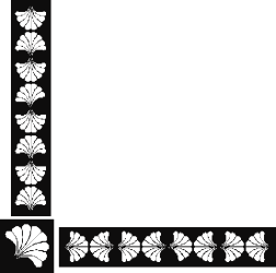 Elegant Square Frame with Leaves and Flowers Clipart