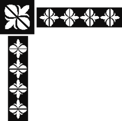 Flower Pattern Square Frame Clipart - Decorative Borders and Corners