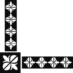 Flower Pattern Square Frame Clipart - Decorative Borders and Corners