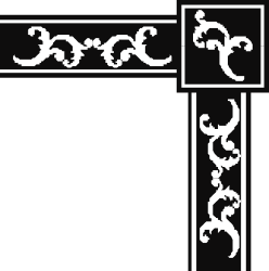 White Border Cross Clipart - Elegant Borders and Corners Design