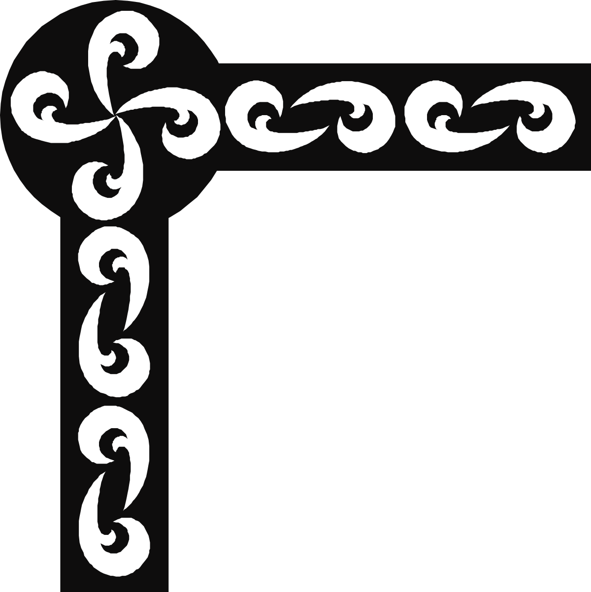Black and White Pattern Frame Clipart - Elegant Borders and Corners Design