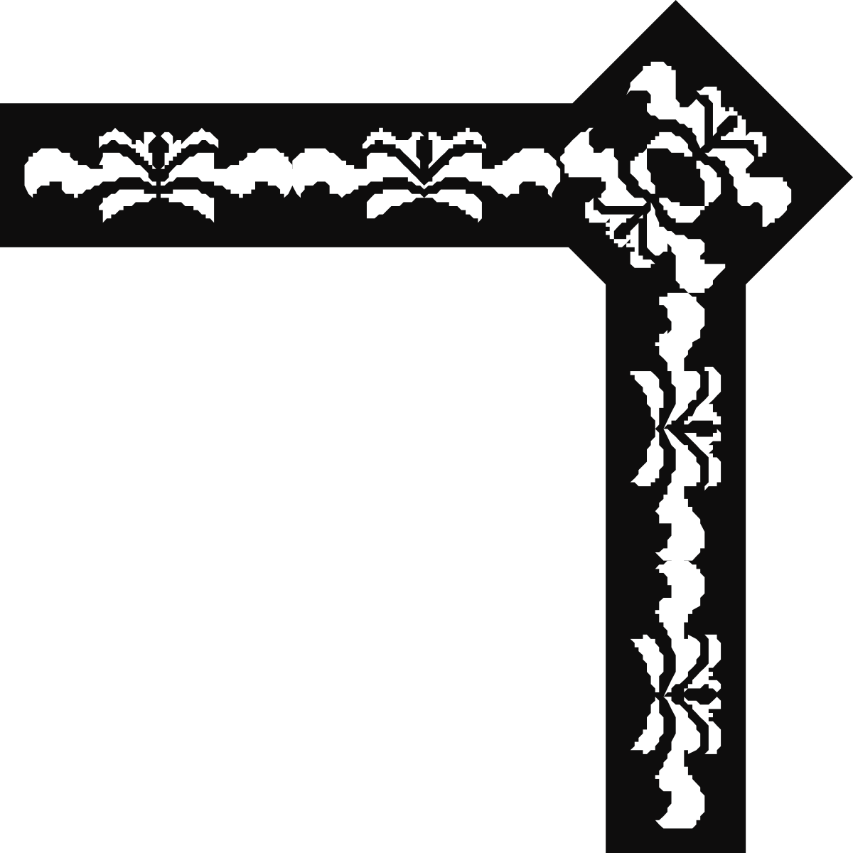 Black and White Floral Frame Clipart - Elegant Borders and Corners