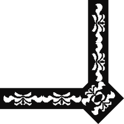 Floral Pattern Square Frame Clipart for Creative Designs