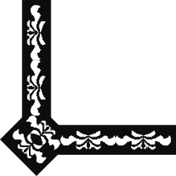 Floral Pattern Square Frame Clipart for Creative Design