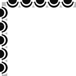 Elegant Black and White Frame with Corners and Borders - Clipart SVG