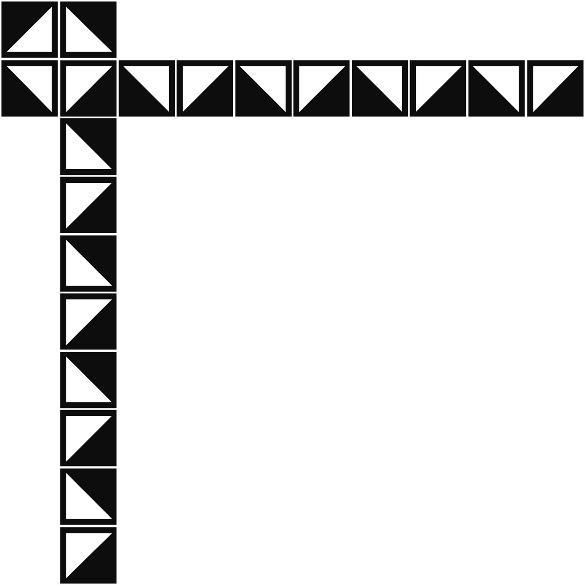 Black and White Triangle Frame Clipart for Creative Designs
