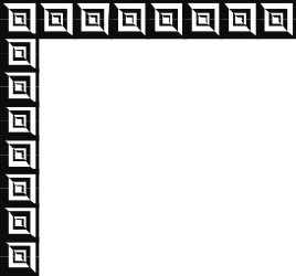 Black Border Square Frame Clipart - Elegant Design for Corner Decoration