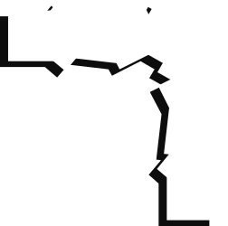 White Silhouette Cross Clipart - Stylish Borders and Corners Design