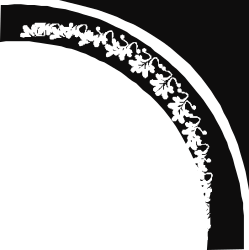 Black and White Flower Circle Silhouette Clipart for Elegant Designs