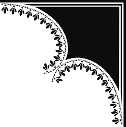 Black and White Floral Frame Clipart for Elegant Designs