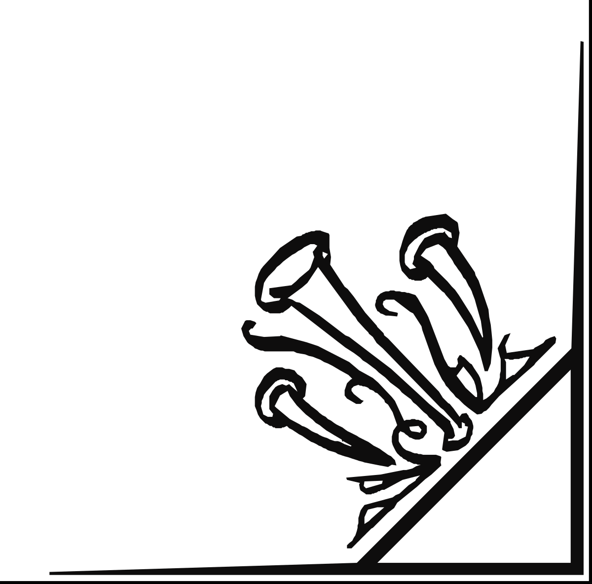 Black and White Logo Clipart: Elegant Borders and Corners Design