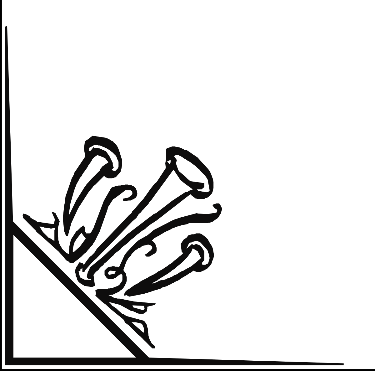 Black and White Logo Borders and Corners Clipart