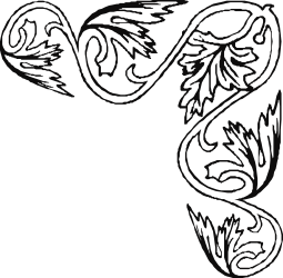 White Snake Clipart on Black Background - Elegant Borders and Corners