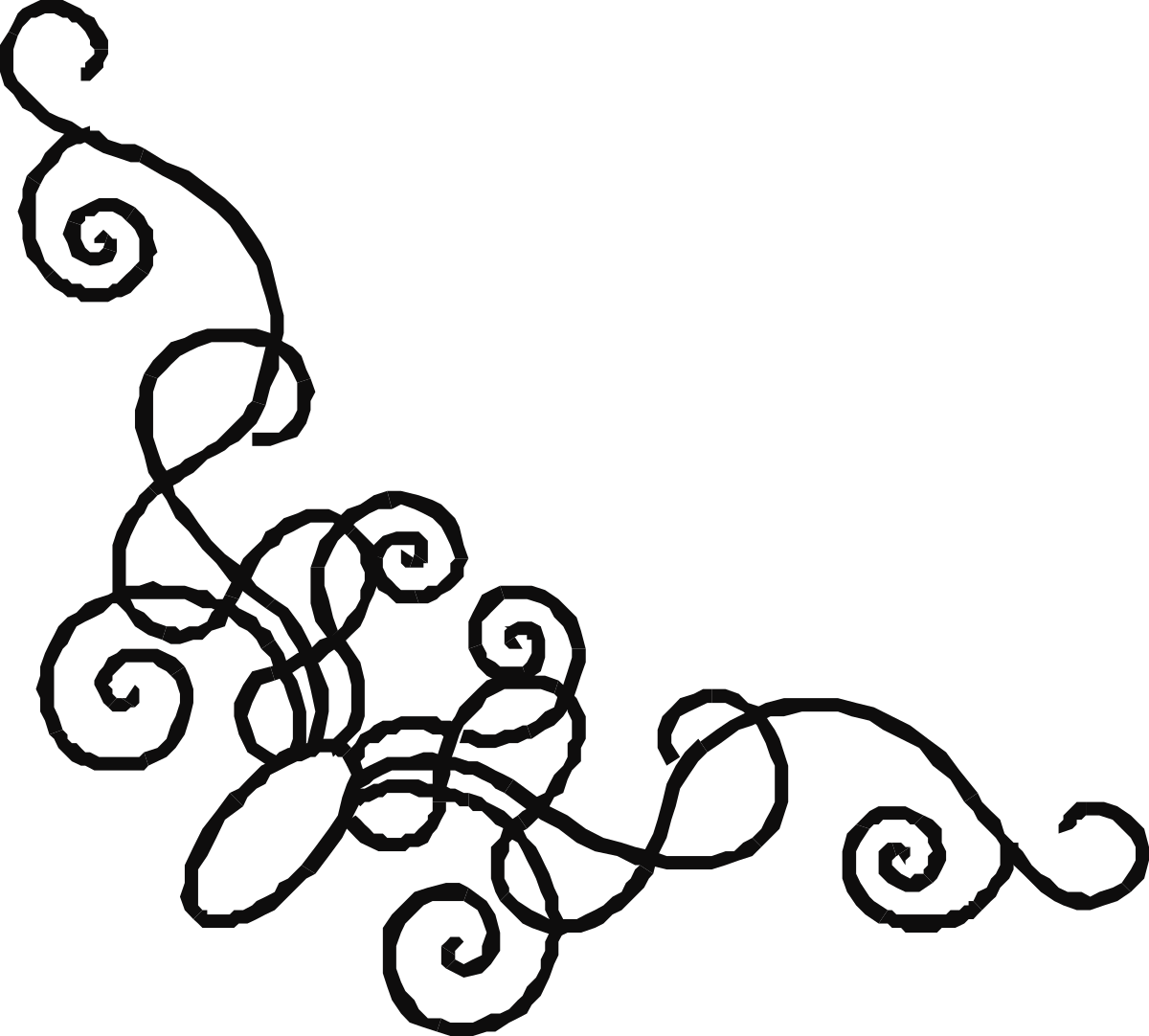 Heart Clipart: Elegant Black and White Borders & Corners