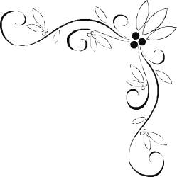 Black and White Floral Frame Clipart - Elegant Borders and Corners