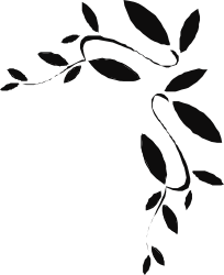 Black and White Tree Silhouette Clipart - Elegant Borders & Corners