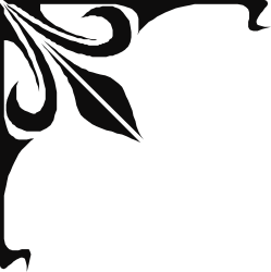 Black and White Floral Design Clipart - Elegant Borders and Corners