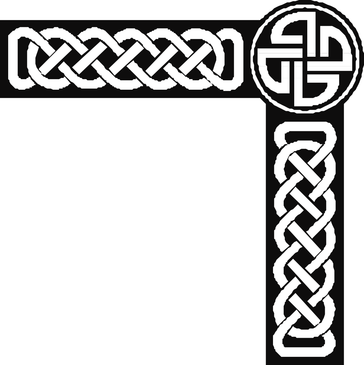 Celtic Cross Clipart - Intricate Borders and Corners Graphics