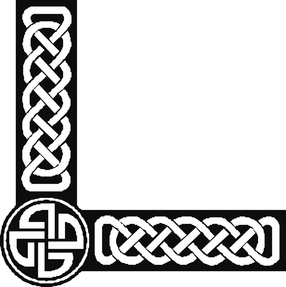 Celtic Cross Borders and Corners Clipart - Decorative SVG Designs