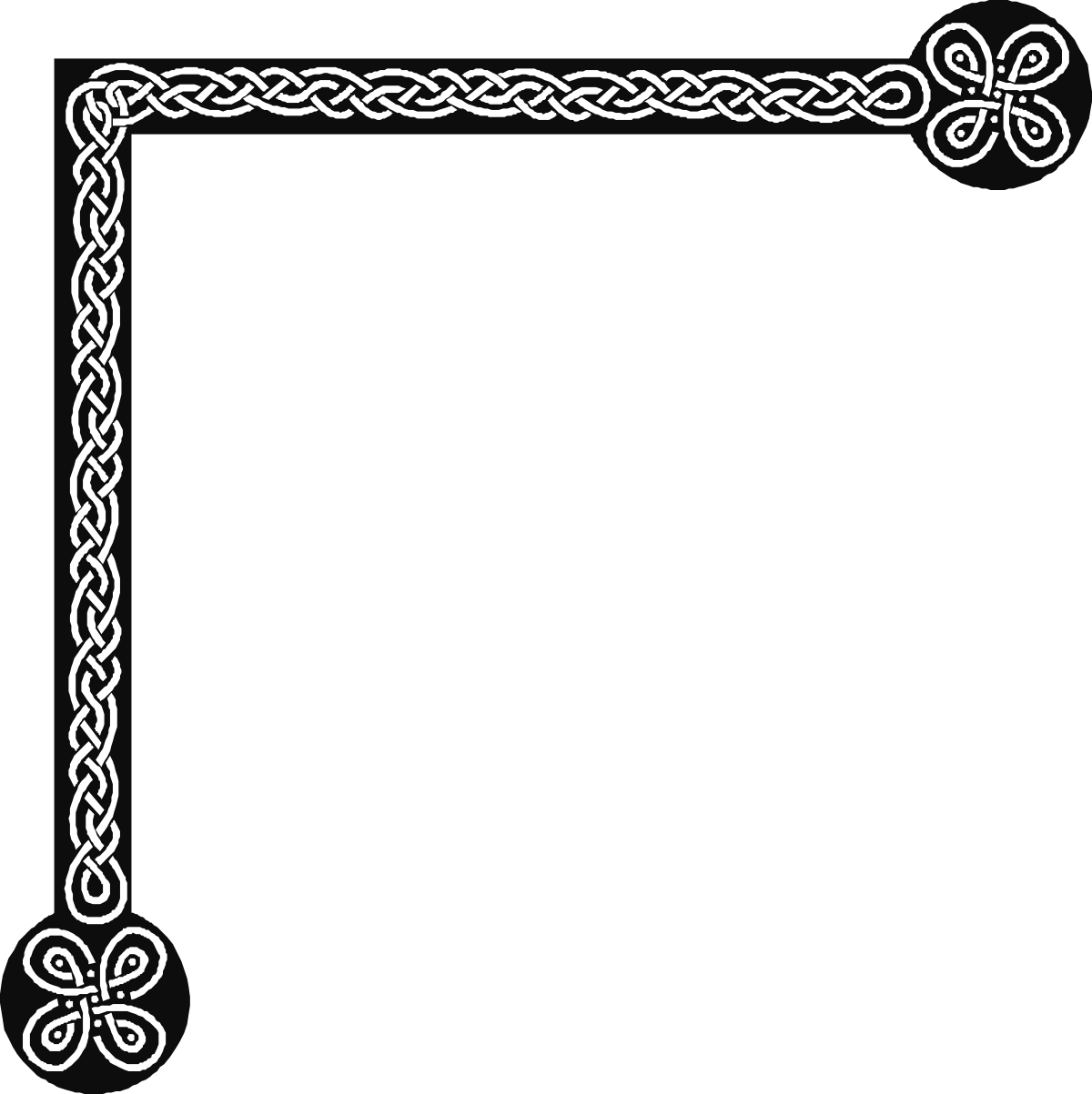 Celtic Border Clipart - Elegantly Crafted Borders and Corners for Creative Designs