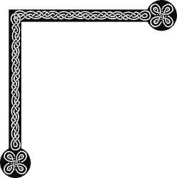 Celtic Border Clipart - Elegantly Crafted Borders and Corners for Creative Designs