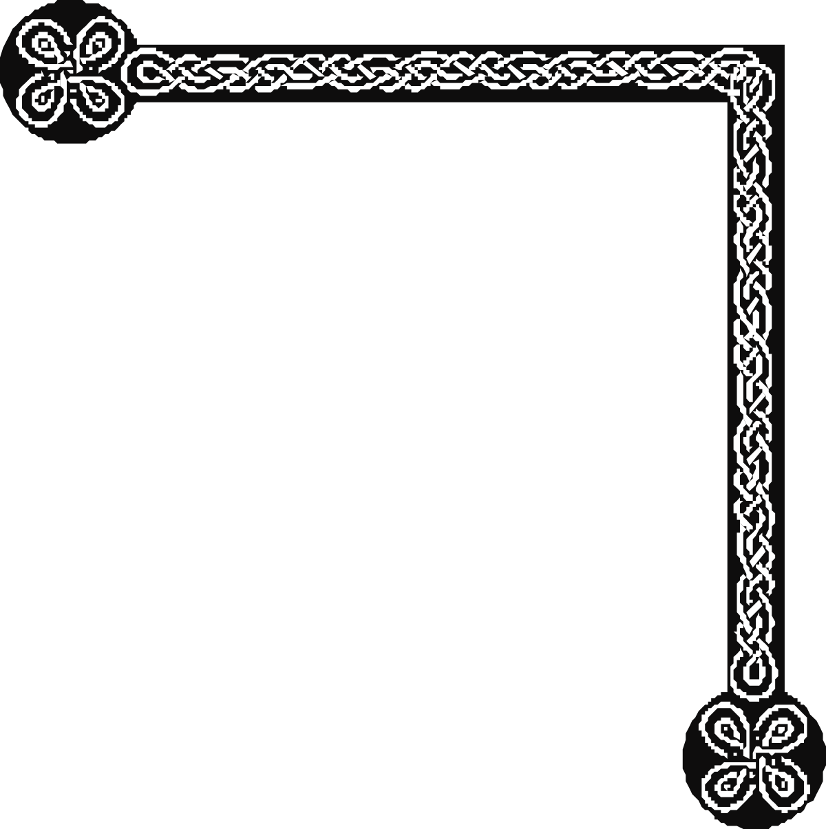 a celtic border with a black background clip art png transparent Celtic Border Clipart with Black Background - Elegant Design for Crafts