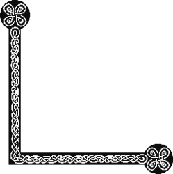 Celtic Borders and Corners Clipart: Elegant Black Background Designs