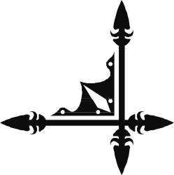 Sword Clipart: Black and White Silhouette for Creative Borders and Corners