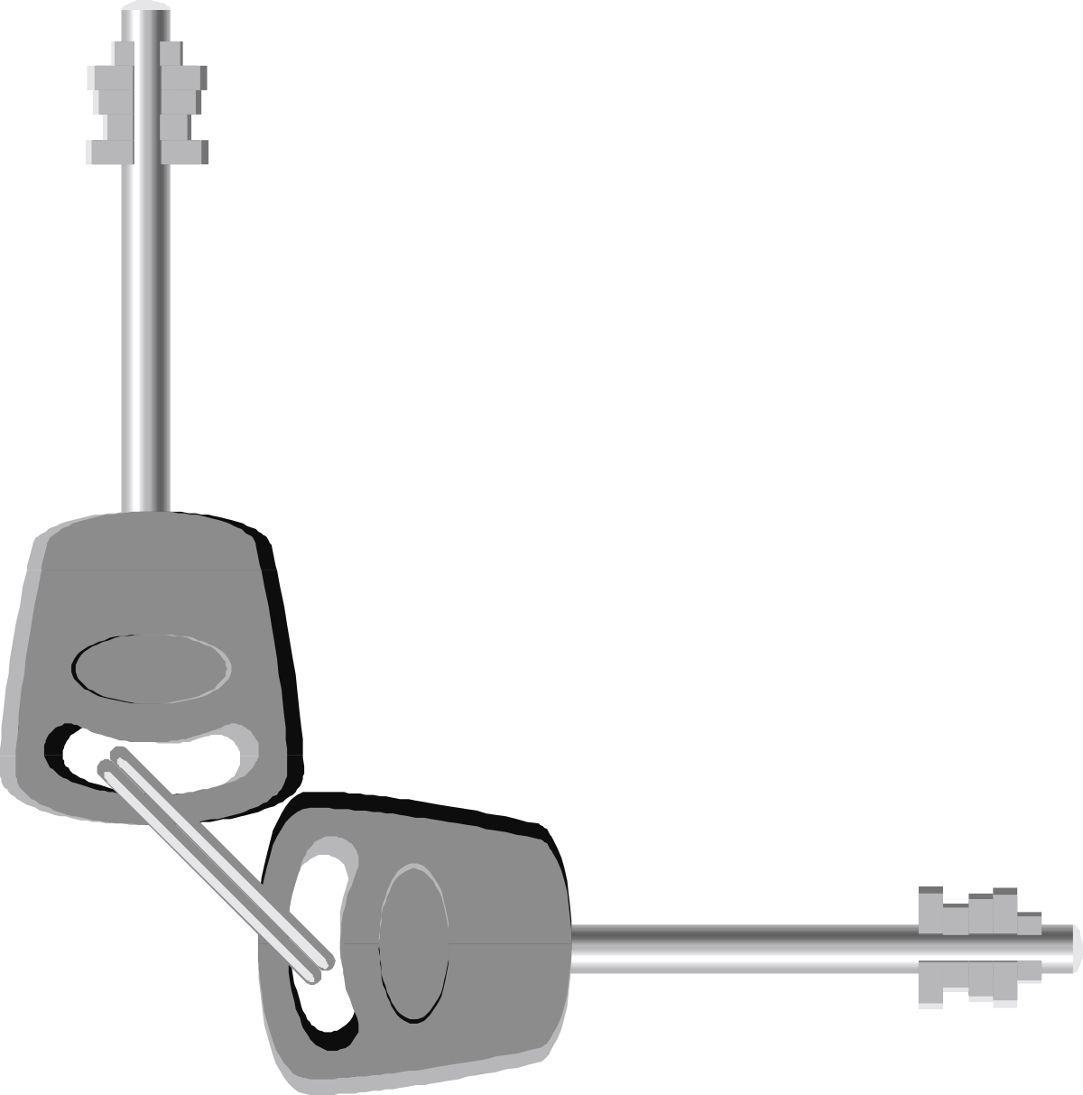 Metal Hooks Clipart: Elegant Borders and Corners Design