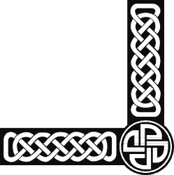 Celtic Cross Clipart - Elegant Borders and Corners Design