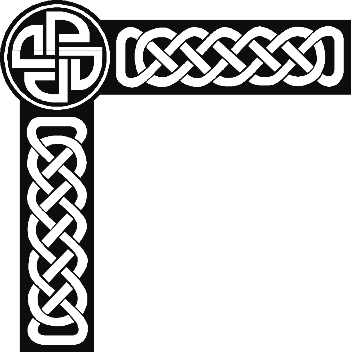 Celtic Cross Clipart - Borders and Corners Design Elements