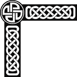 Celtic Cross Clipart - Borders and Corners Design Elements