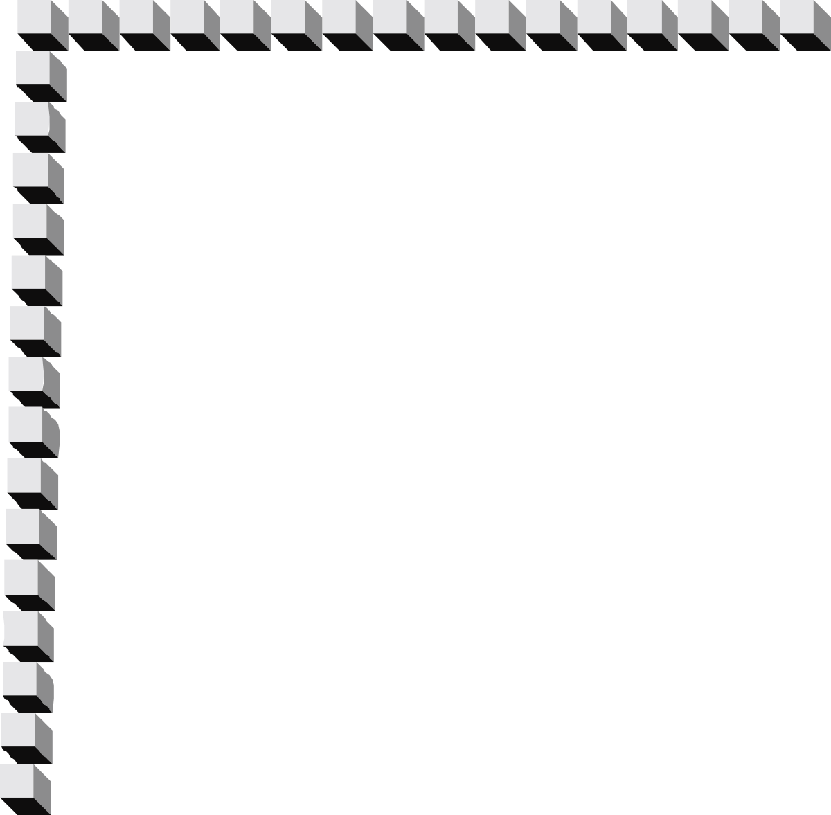 Black and White Diagonal Pattern Square Frame Clipart for Creative Borders