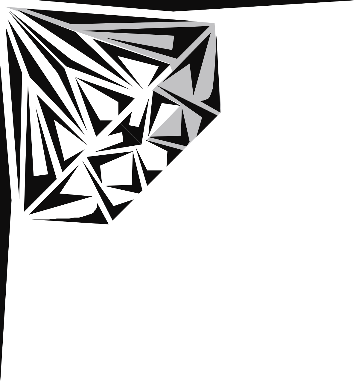 Black and White Cat Clipart - Stylish Borders & Corners Design