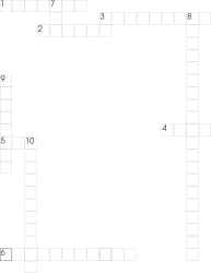 Borders and Leisure: Black and White Crossword Clipart