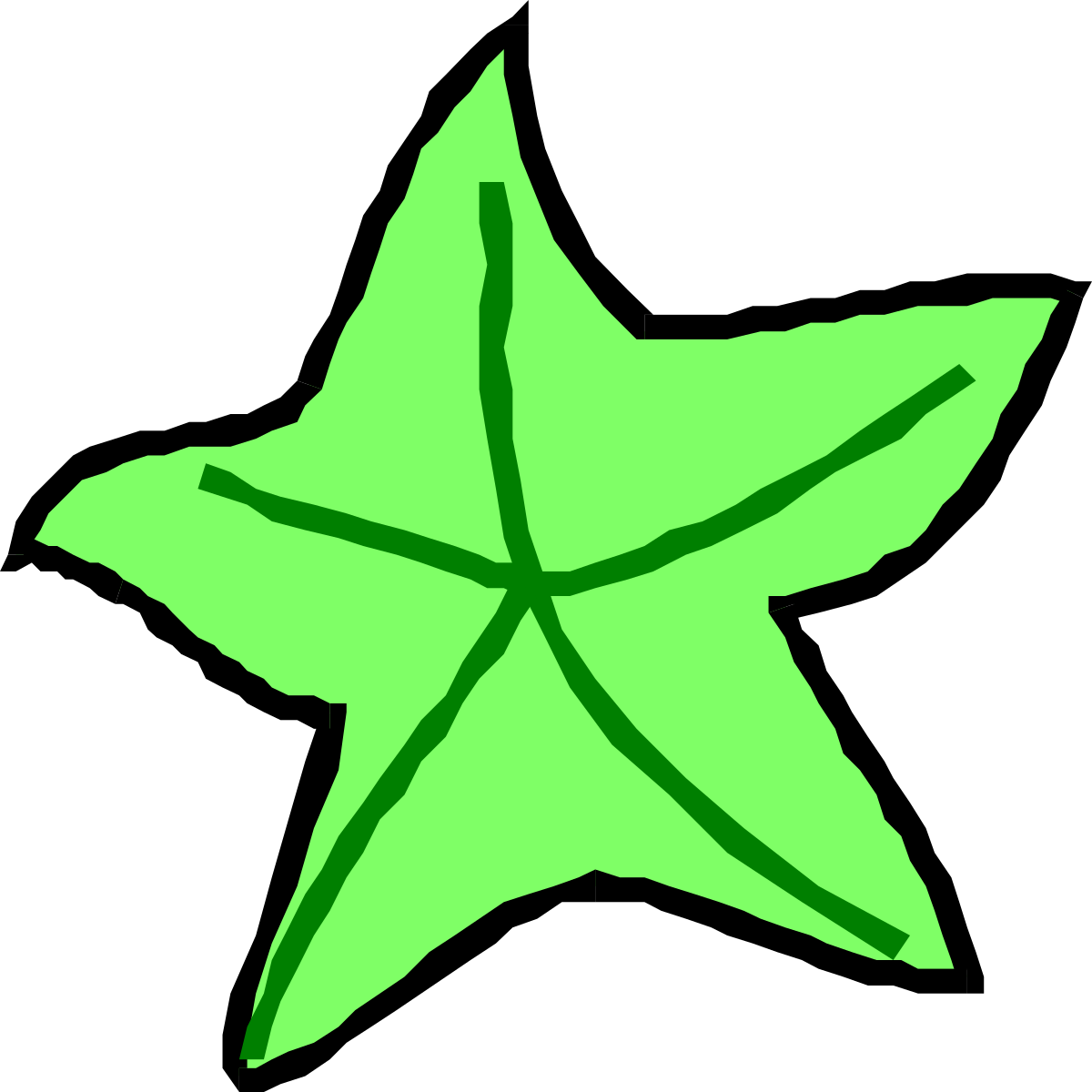 a green star with a black background clip art png transparent Green Star on Black Background - Vibrant Clipart for Your Projects