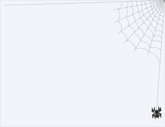 Spider Clipart - Intricate Spider Web with Detailed Spider Borders