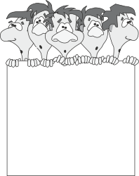 Curious Dogs Borders and Frames Clipart - Playful Design Elements