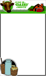 Cow and Pot Clipart on Black Background - Perfect for Agriculture Themes