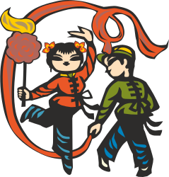 Couple Dancing Near Fire: Captivating Clipart for Romantic Scenes