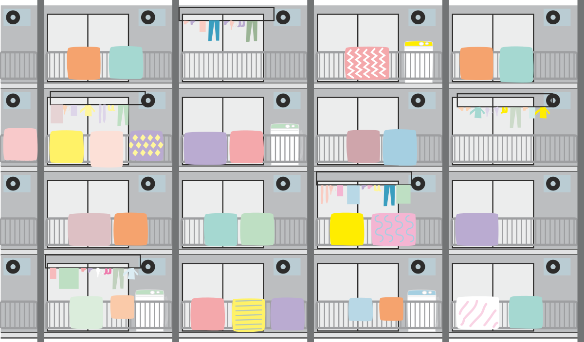 Colorful Box Wall Clipart for Dynamic Designs