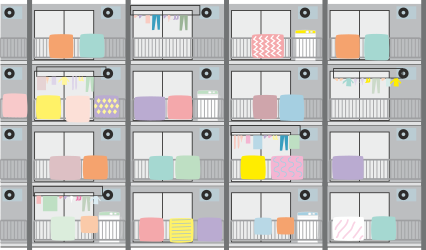 Colorful Box Wall Clipart for Dynamic Designs