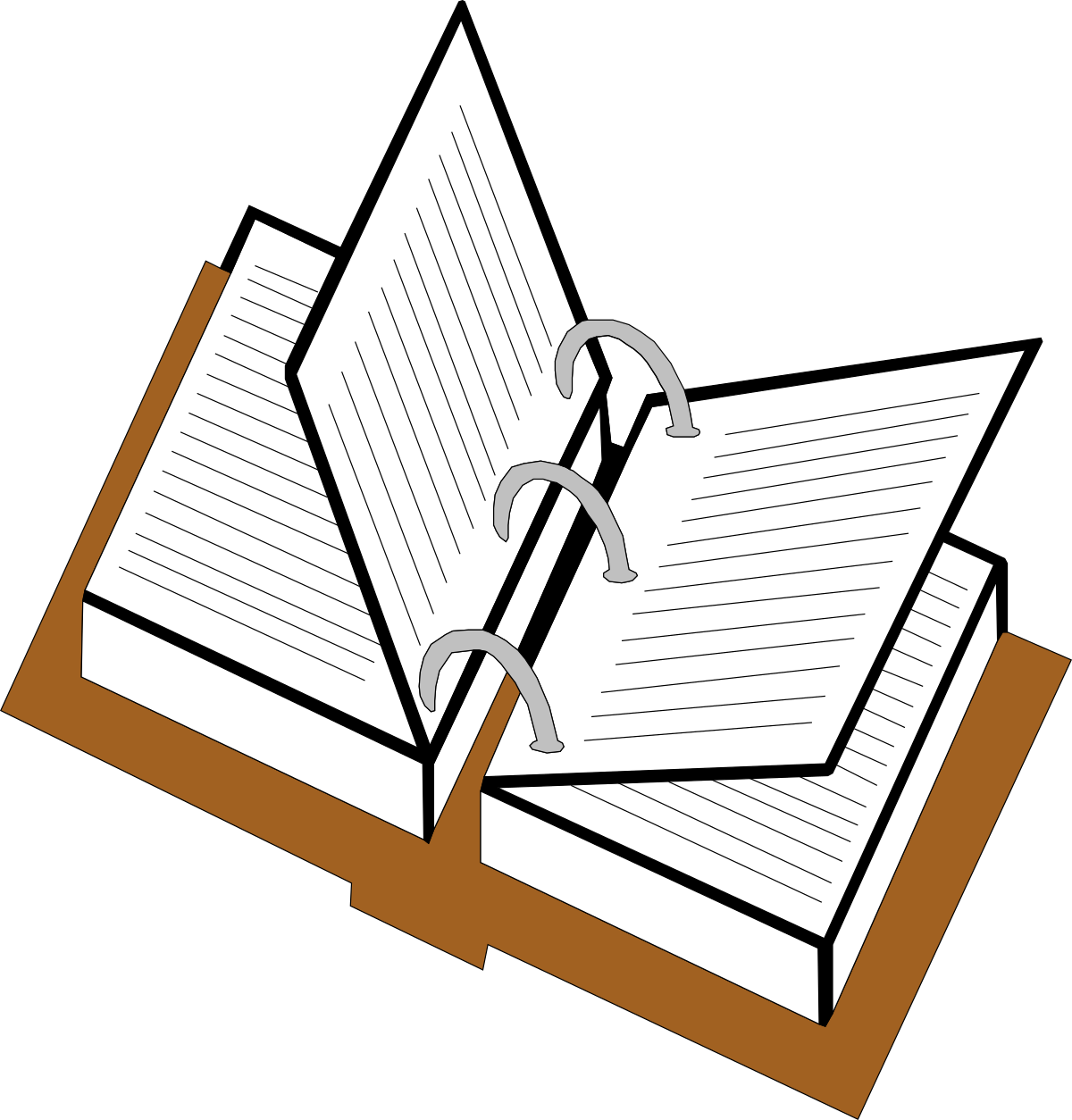 a book with a pen and a paper clip clip art png transparent Book with Pen and Paper Clip - Perfect Clipart for Educational Use