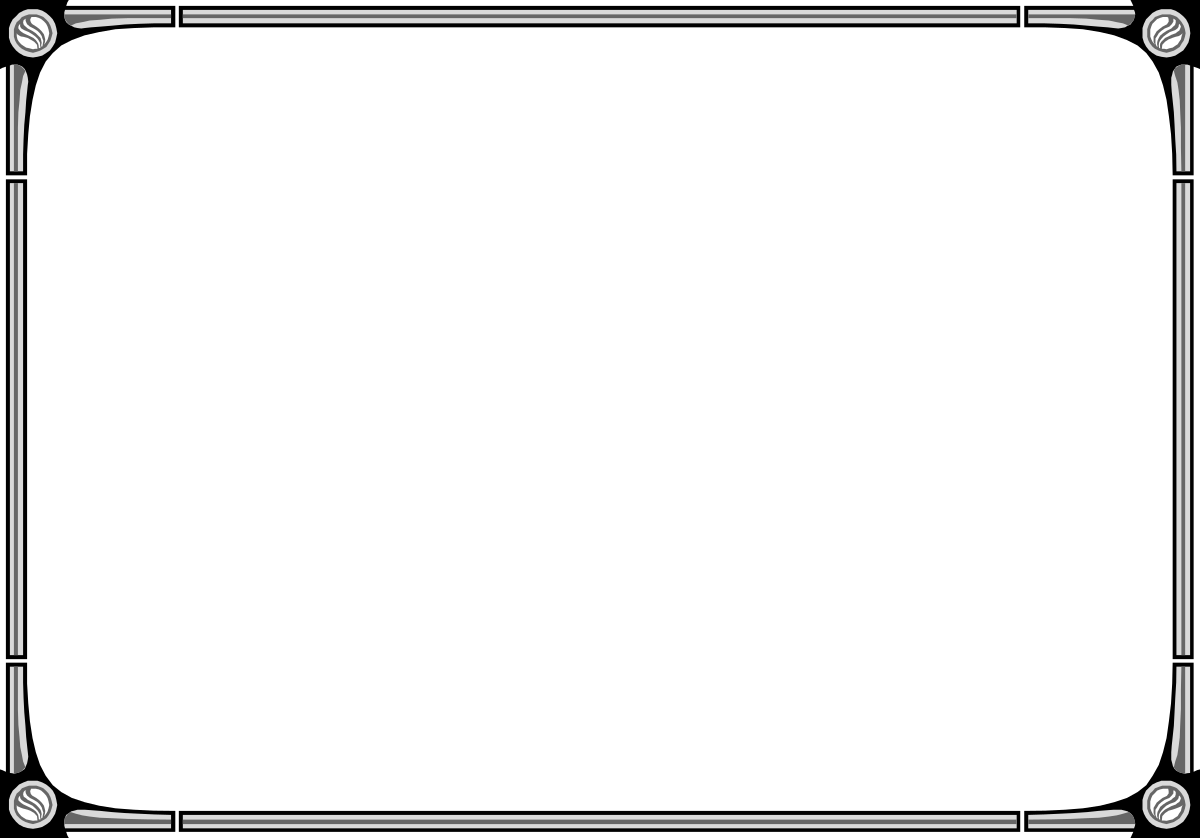 Black and White Frame Clipart - Elegant Borders for Custom Designs