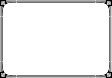 Black and White Frame Clipart - Elegant Borders for Custom Designs
