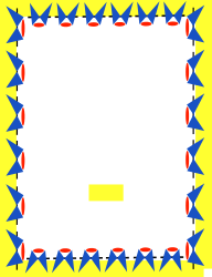 Dynamic Blue and Red Triangle Borders and Frames Clipart